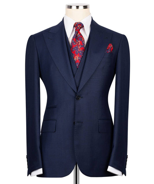 Classic 3-Piece Navy Suit Set for Men