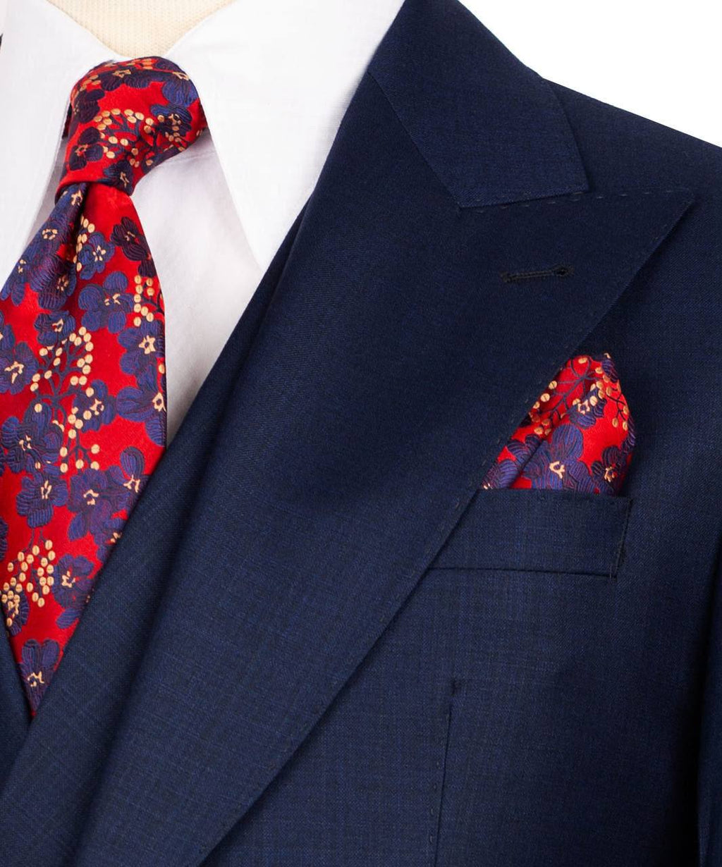 Classic 3-Piece Navy Suit Set for Men