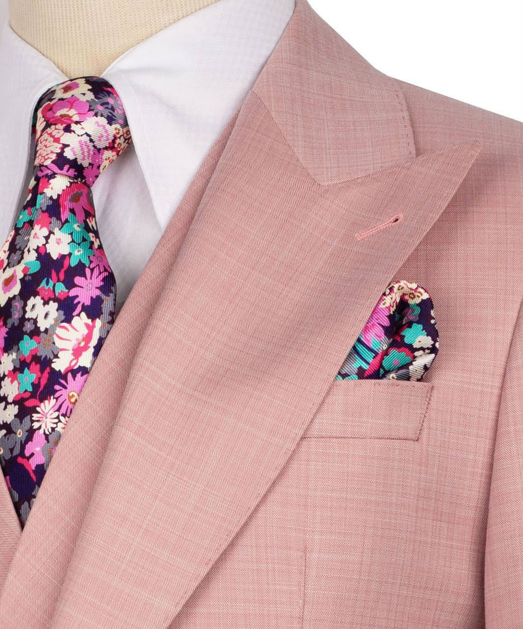 Classic 3-Piece Pink Suit Set for Men