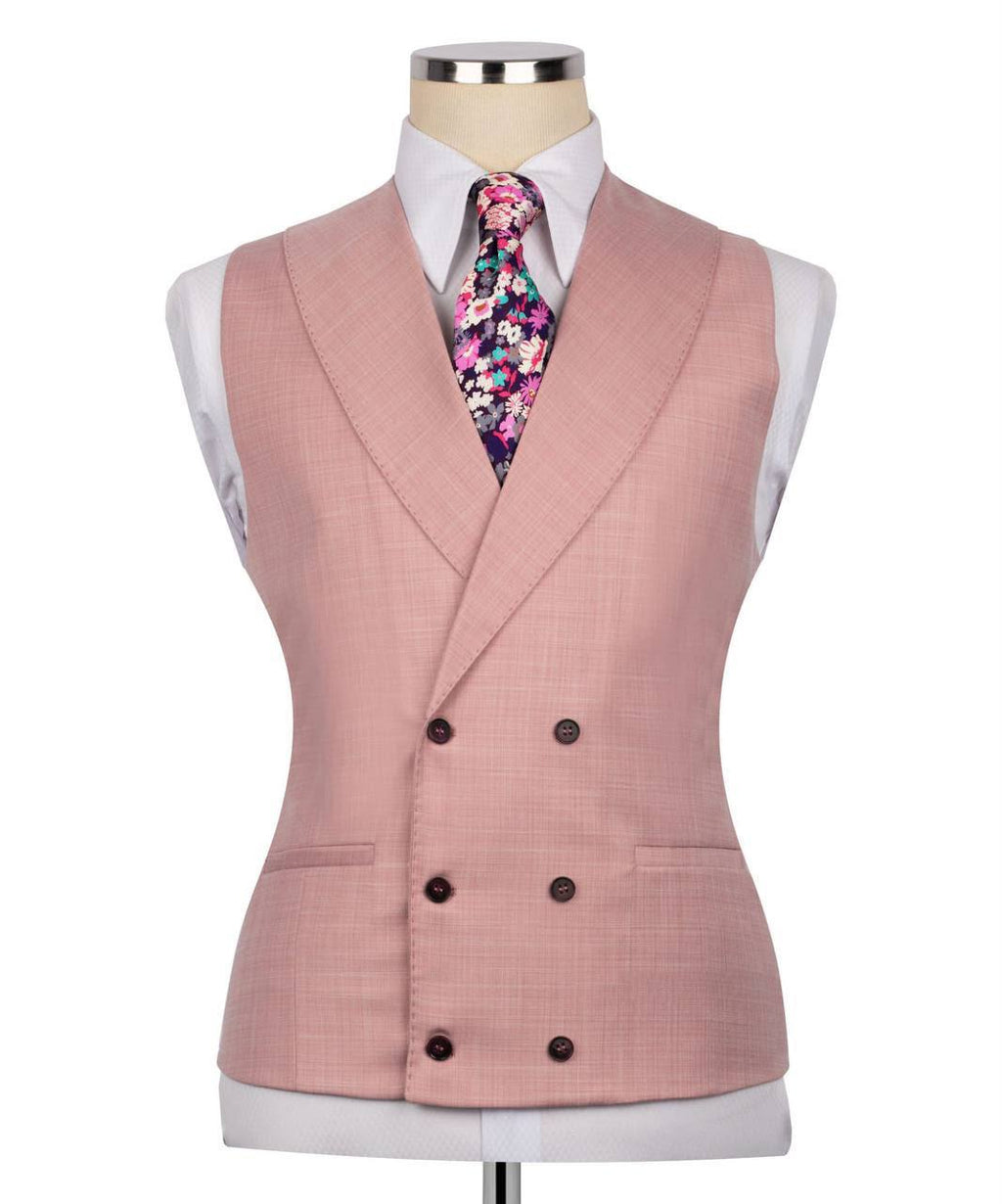Classic 3-Piece Pink Suit Set for Men