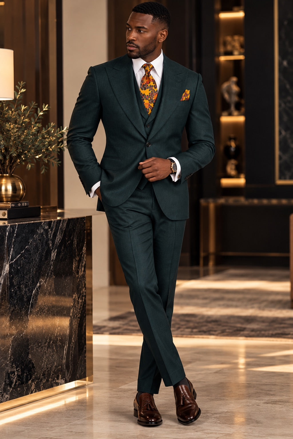 Costume Homme, 2 Pièces, Double Boutonnage, Champagne, Revers Châle, Look Élégant, Idéal pour Mariage, Fêtes, Bal, Célébrations KLD