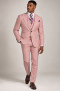 Classic 3-Piece Pink Suit Set for Men