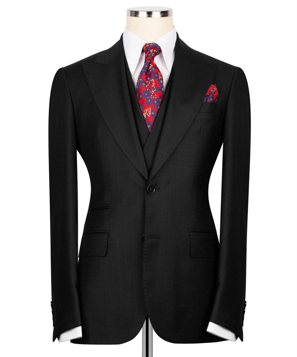 Classic 3-Piece Black Suit Set for Men
