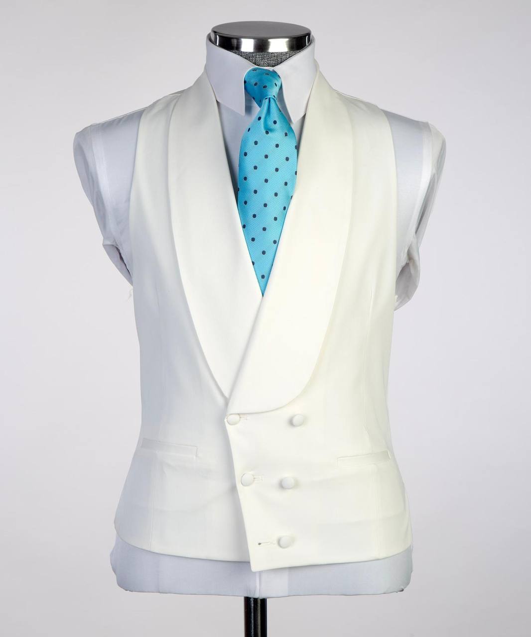 Plaid 3-Piece Suit-Coral