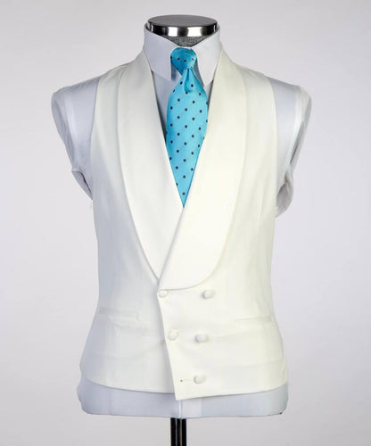 Plaid 3-Piece Suit-Coral