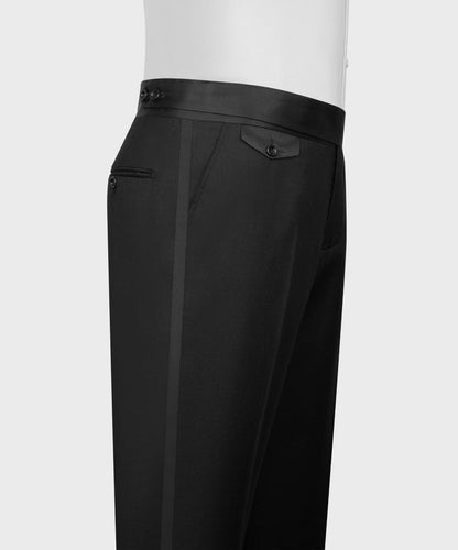 White & Black Beaded Tuxedo – 2 Piece Luxury Set