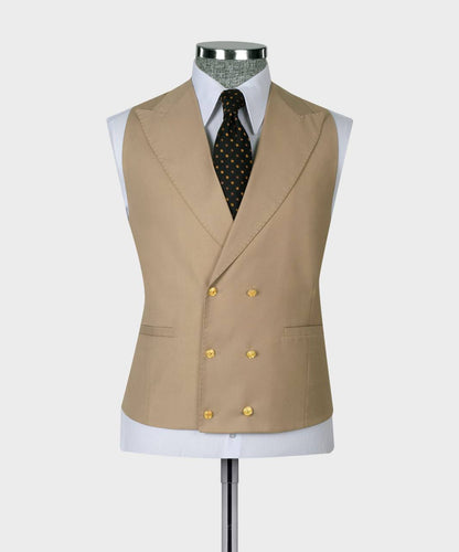 Men's Suit Set, %100 Wool, Beige