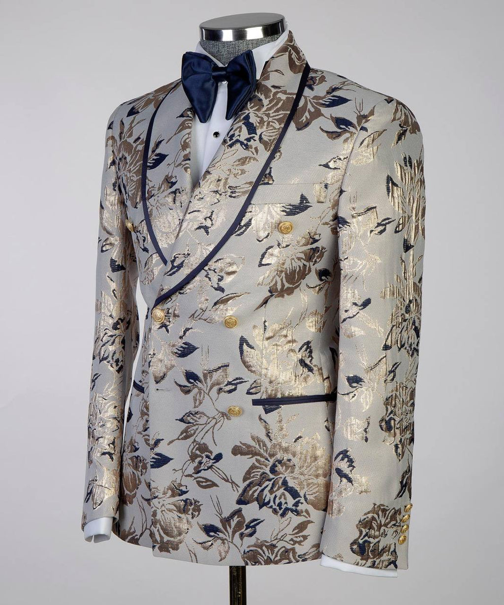 Floral Design 2 Piece Tuxedo