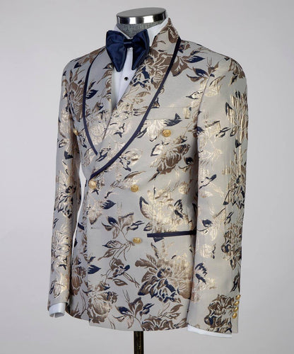 Floral Design 2 Piece Tuxedo