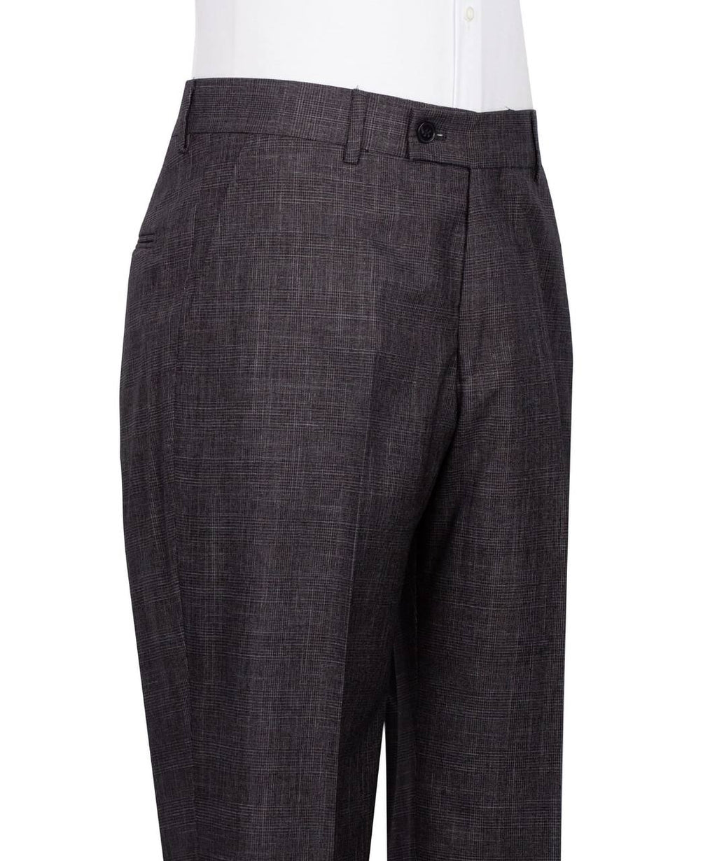 Classic 3-Piece Grey Checkered Suit
