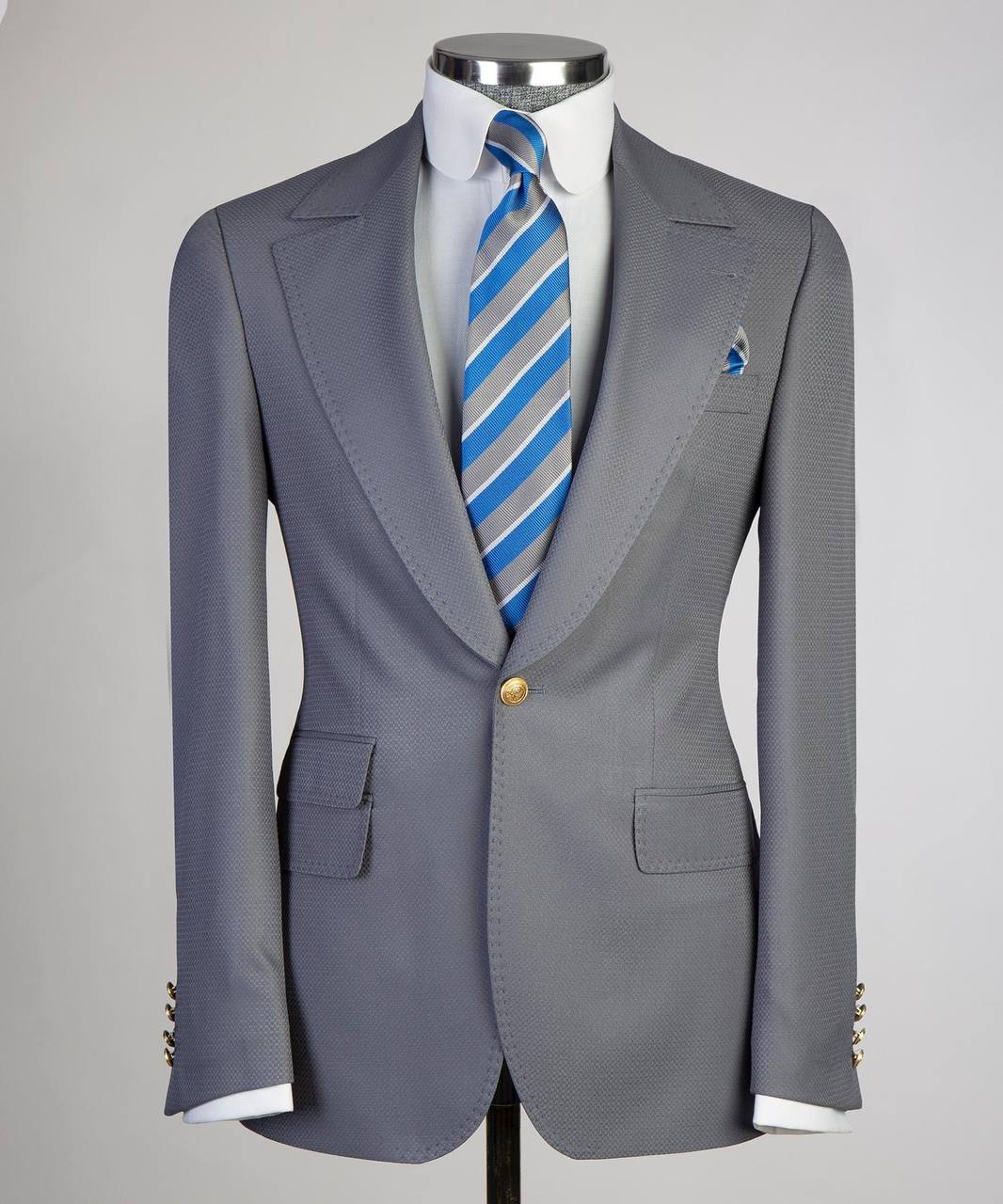 Men's Classic Suit -3 Piece Set -Grey