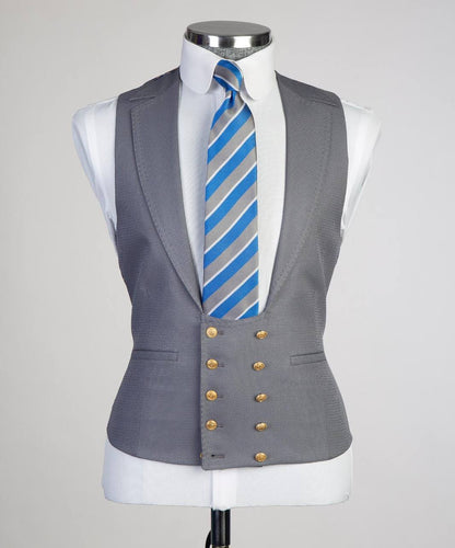 Men's Classic Suit -3 Piece Set -Grey