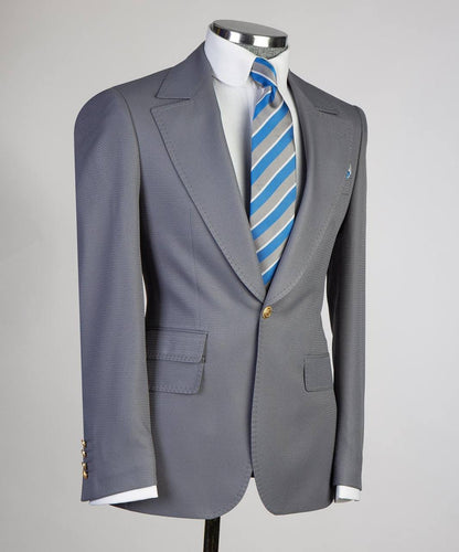 Men's Classic Suit -3 Piece Set -Grey