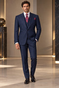 Classic 3-Piece Navy Suit Set for Men