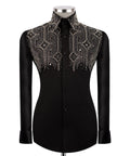 Luxury men's hand-beaded formal dress shirt featuring intricate decorative embellishments and premium tailored craftsmanship.