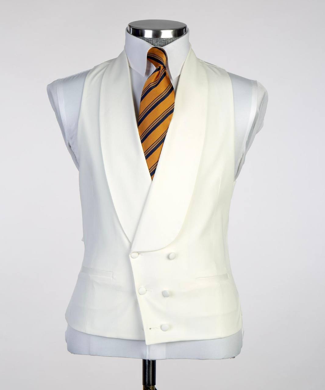 Plaid 3-Piece Suit-Navy