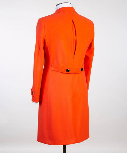 Orange Long Wool Coat