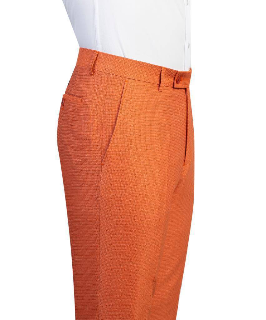 Men's 2 Piece Orange Safari Suit