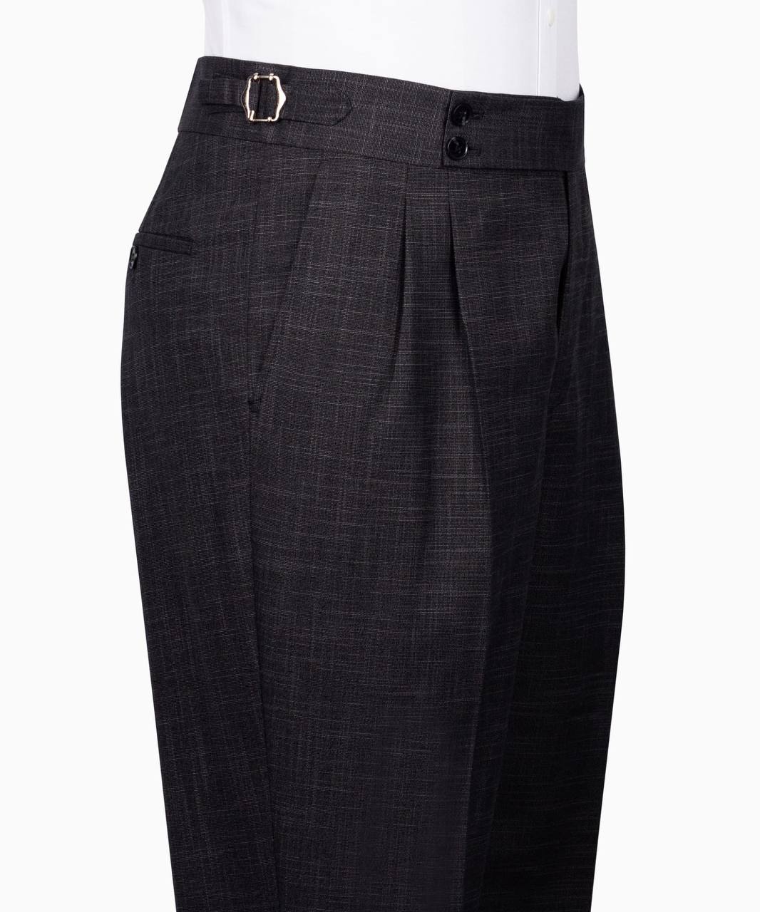 Classic Check Design 3-Piece DarkGrey Suit