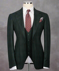 Classic Check Design 3-Piece Green Suit