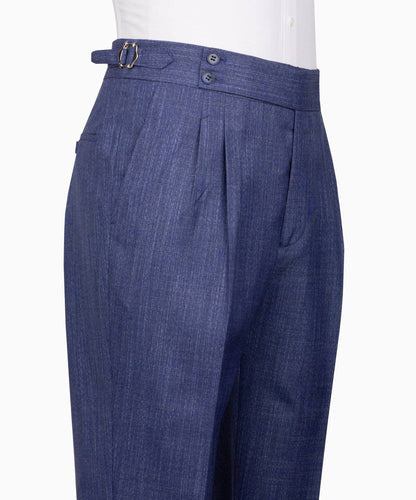 Classic Check Design 3-Piece Blue Suit