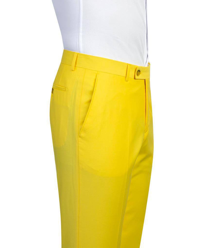 Men's 2 Piece Yellow Safari Suit
