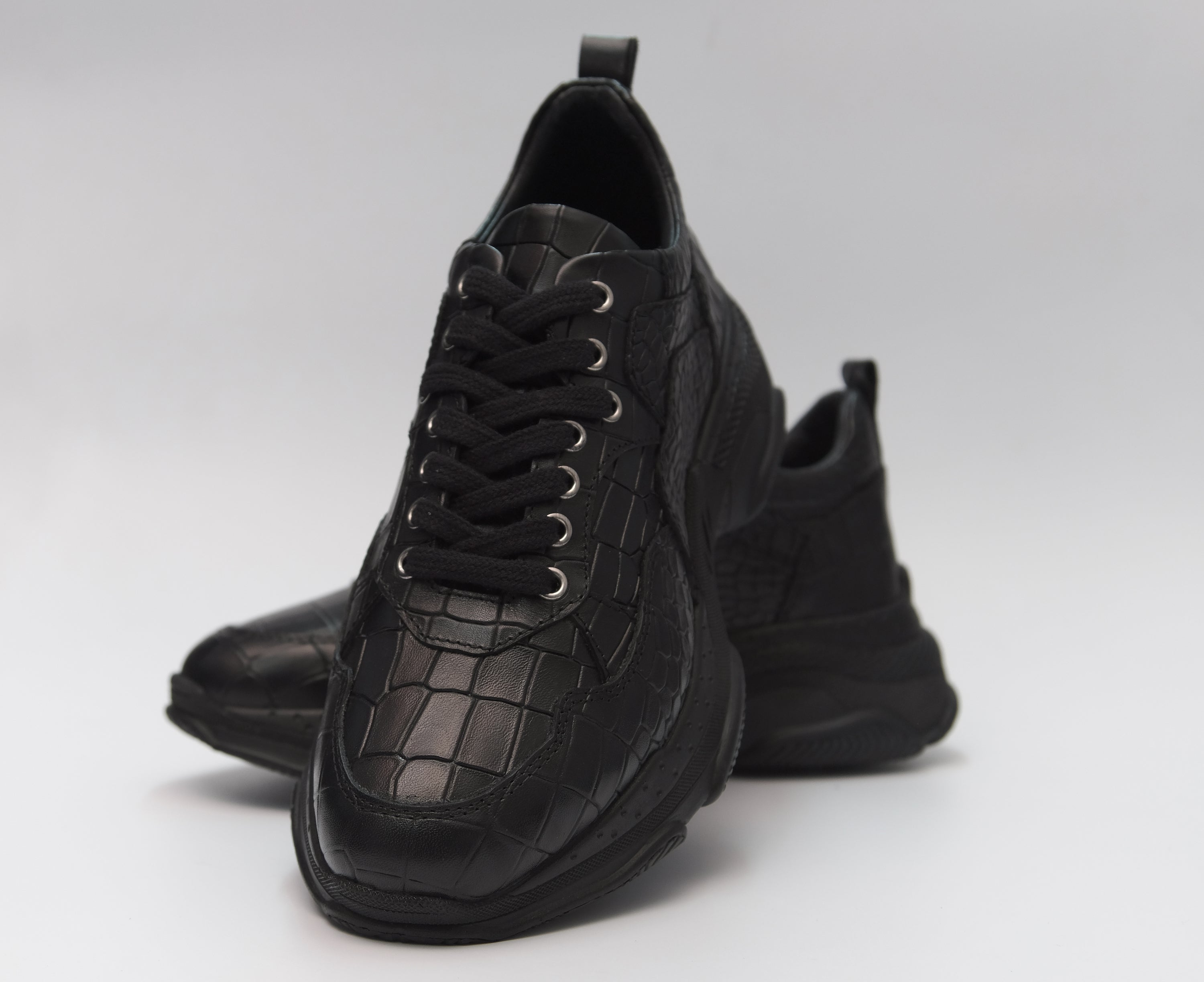 Freizeitschuh handgefertigt, Echtes Leder, leichte Sohle Herrenschuhe 10795 Schwarz