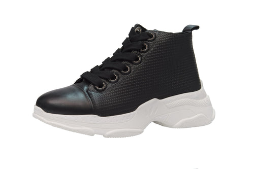 Casual, Handmade, Comfortable, Genuine Leather Light Sole Mens Boots 11158 Black