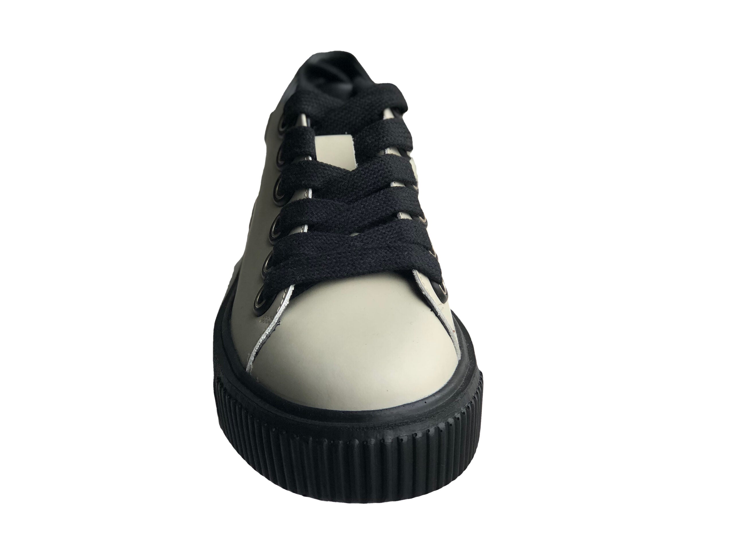 Legere handgemachte Herrenschuhe aus echtem Leder 13796 Beige/Schwarz