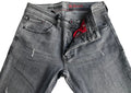 Men's Slim Fit JEANS, Comfortable Cotton Black/Grey 7283