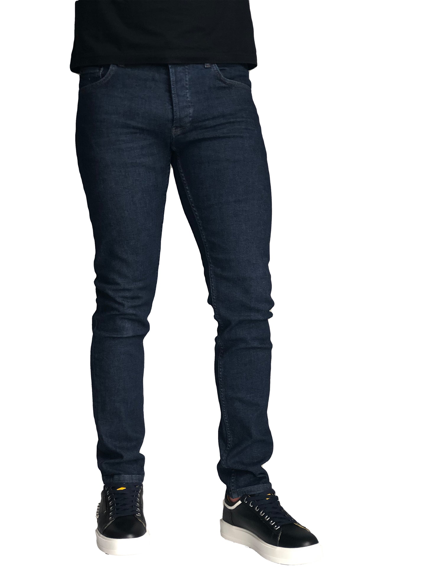 JEANS Slim Fit Homme, Coton Confortable Bleu 7337