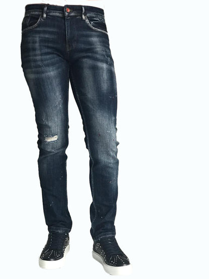 Slim Fit Men's Jeans 7369 Blue Cotton