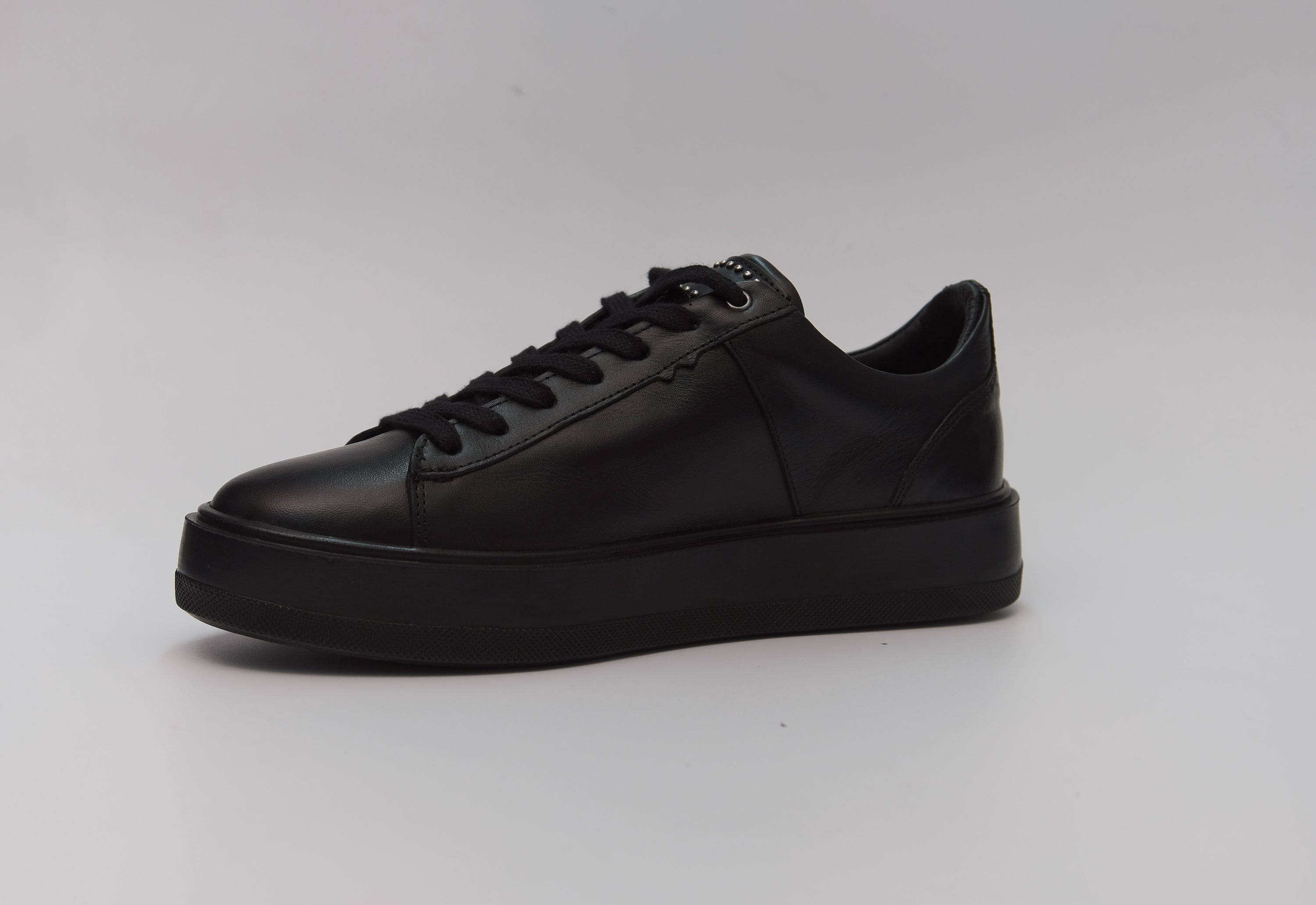 Freizeitschuh, Handgemacht, Echtes Leder, Leichte Sohle Herrenschuh 9851 Schwarz