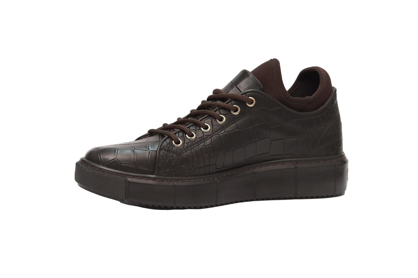 Casual, Handmade, Genuine Leather Mens Shoes 10528 Brown