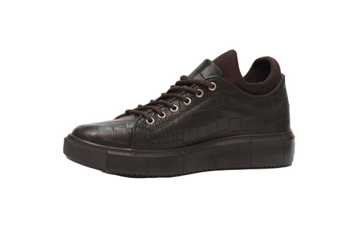 Freizeitschuhe für Herren aus echtem Leder, handgefertigt, Modell 10528, Braun