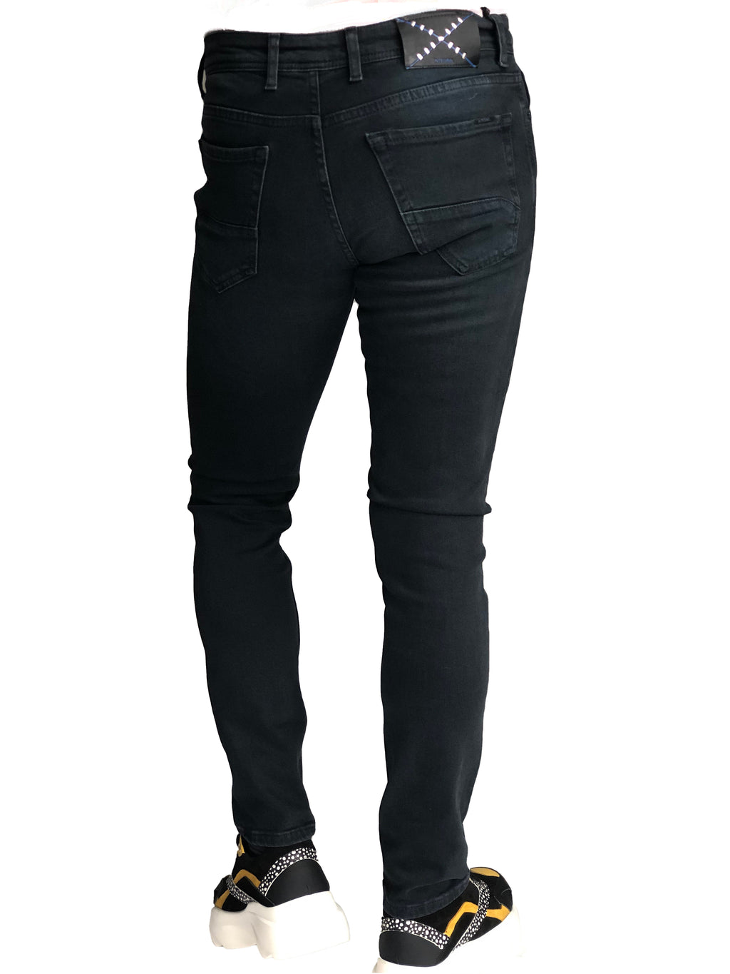 Slim Fit Mens Jeans Dark Navy Comfortable Cotton 7292