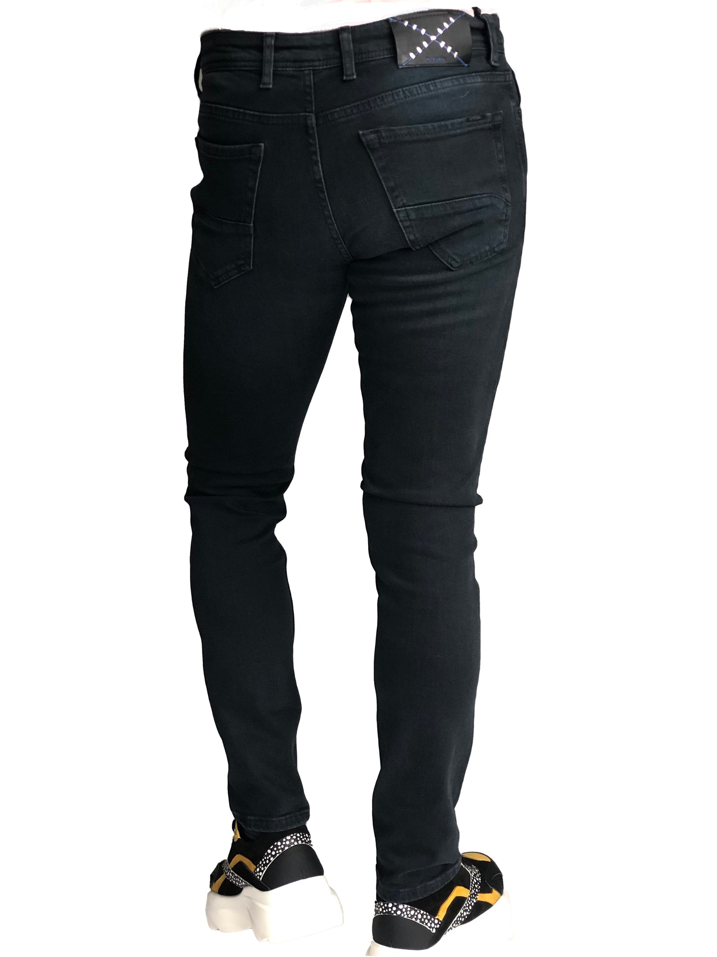 Slim Fit Mens Jeans Dark Navy Comfortable Cotton 7292