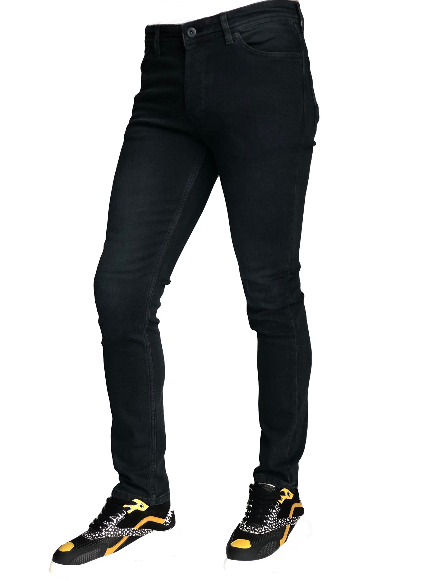 Slim Fit Mens Jeans Dark Navy Comfortable Cotton 7292