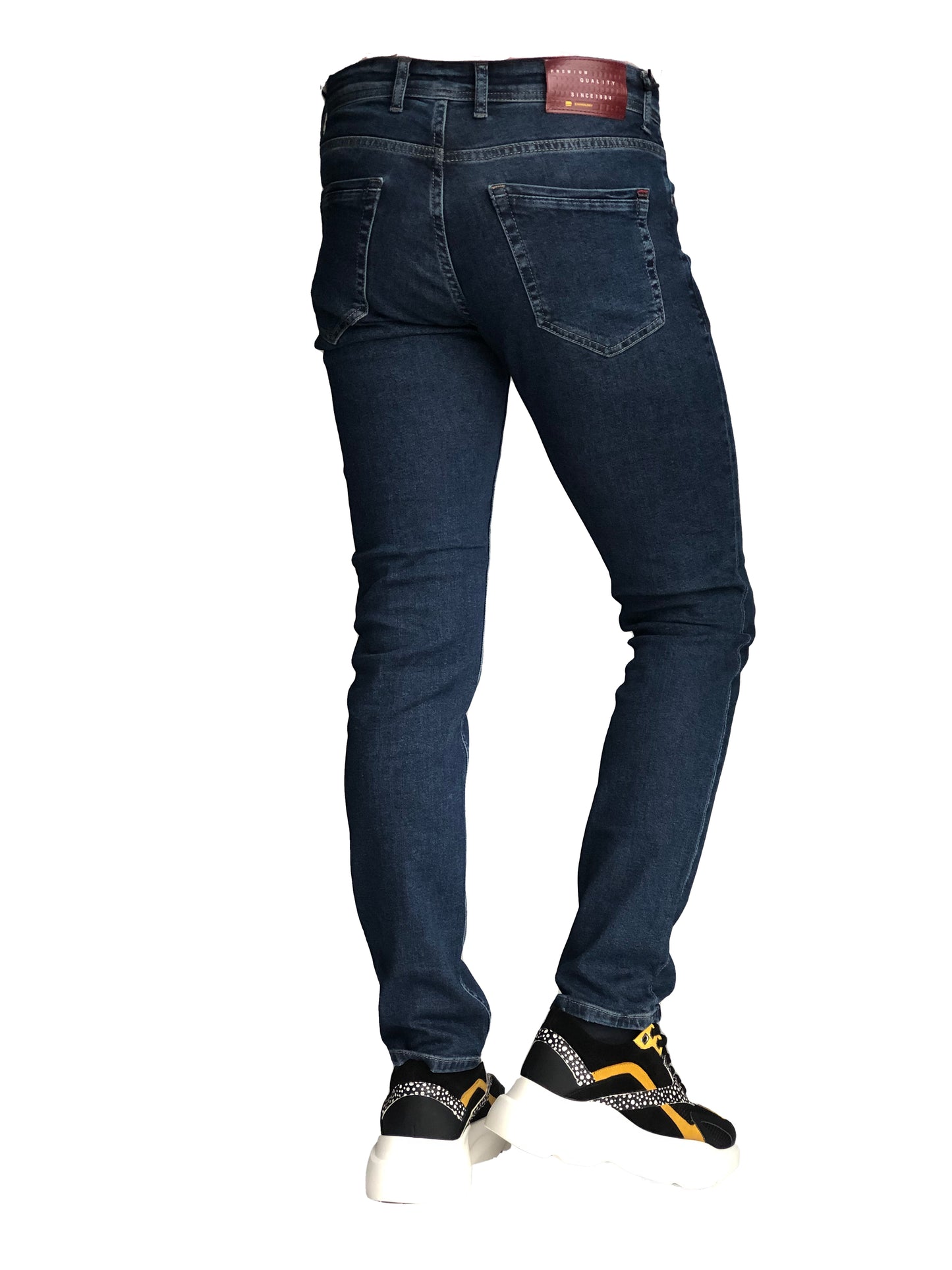 Slim Fit Mens Jeans Blue Cotton 7302