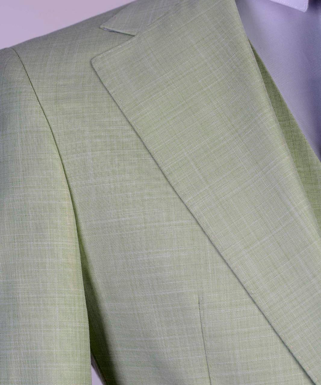 3 pièces pour hommes, simple boutonnage, costume vert, revers en pointe, idéal pour mariage, affaires, bal, célébrations, fêtes, USP 