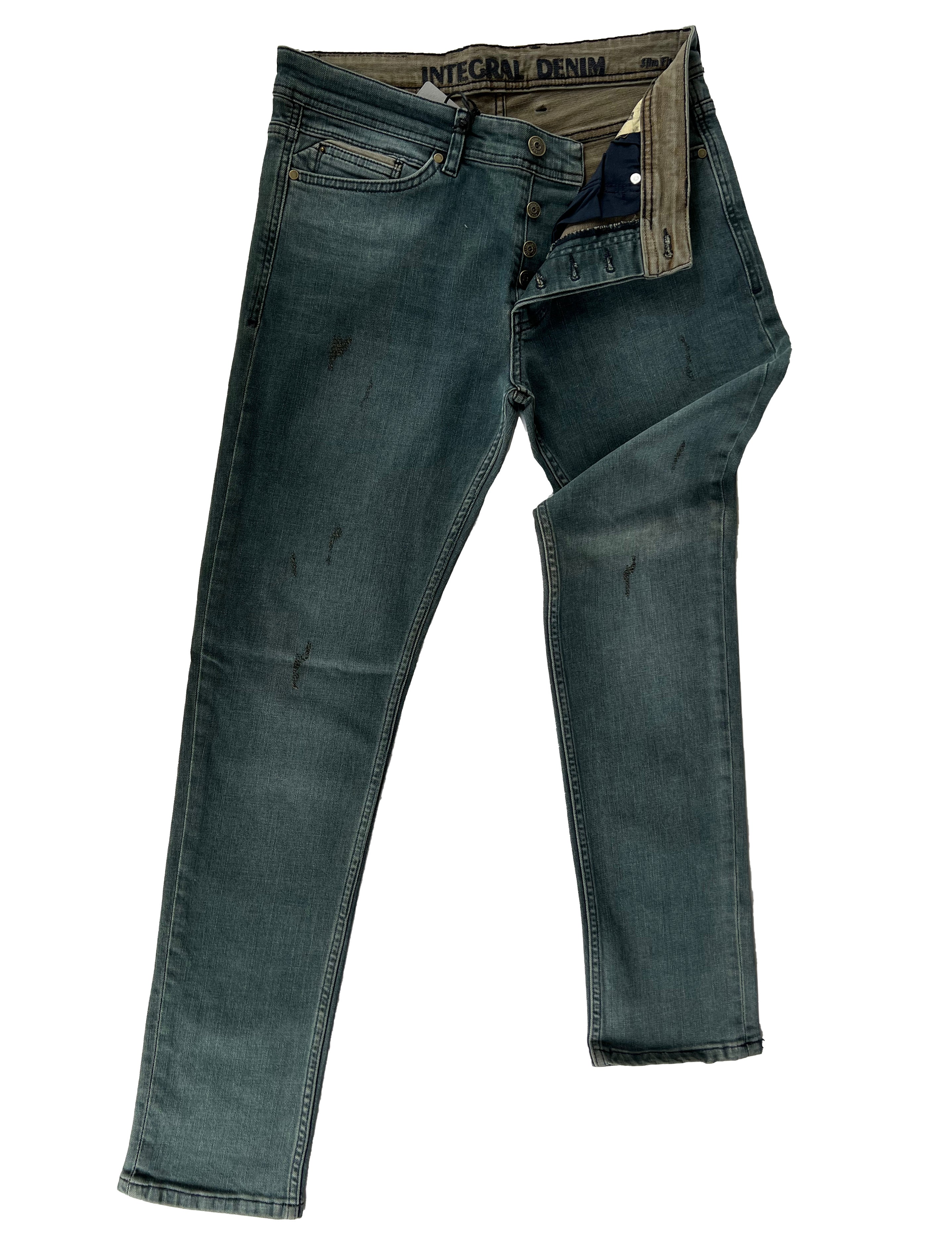 Men's Slim Fit Comfortable Jeans, Trousers- Dunbar