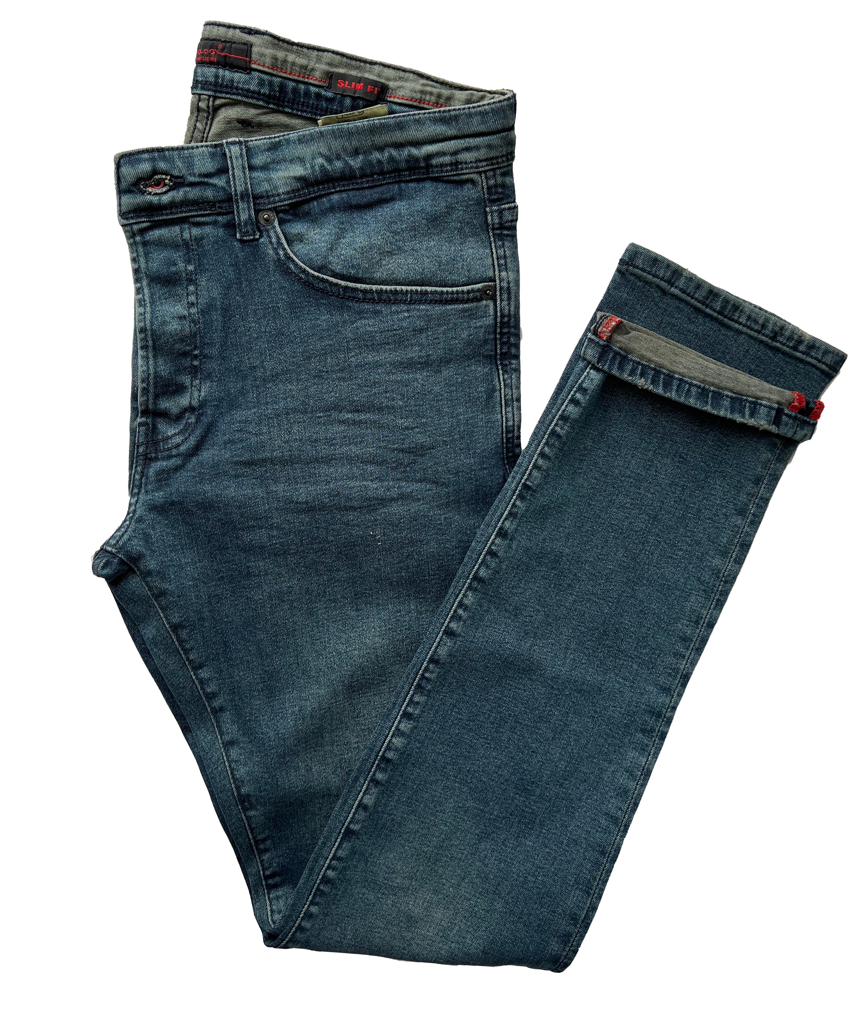Men's Slim Fit Comfortable Jeans, Trousers- Corby