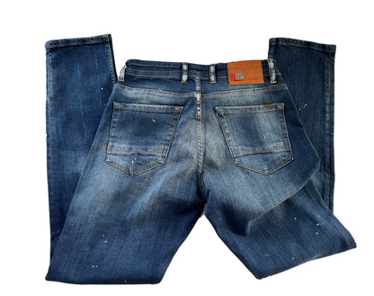 Men's Slim Fit Comfortable Jeans, Trousers- Darwen