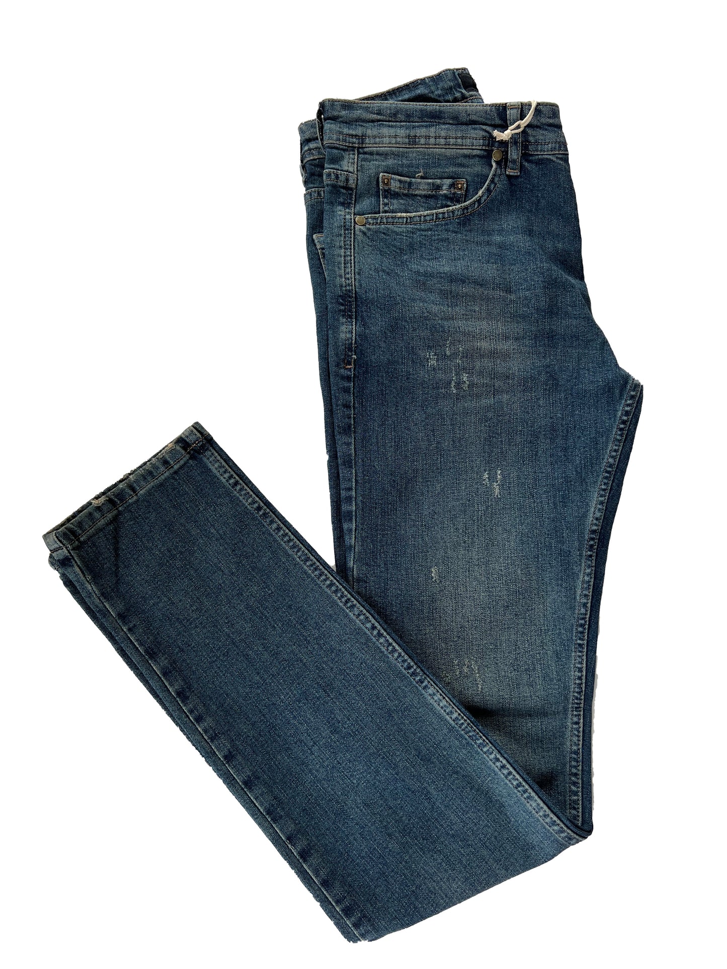 Jeans, pantalons confortables coupe ajustée pour hommes - Keith 