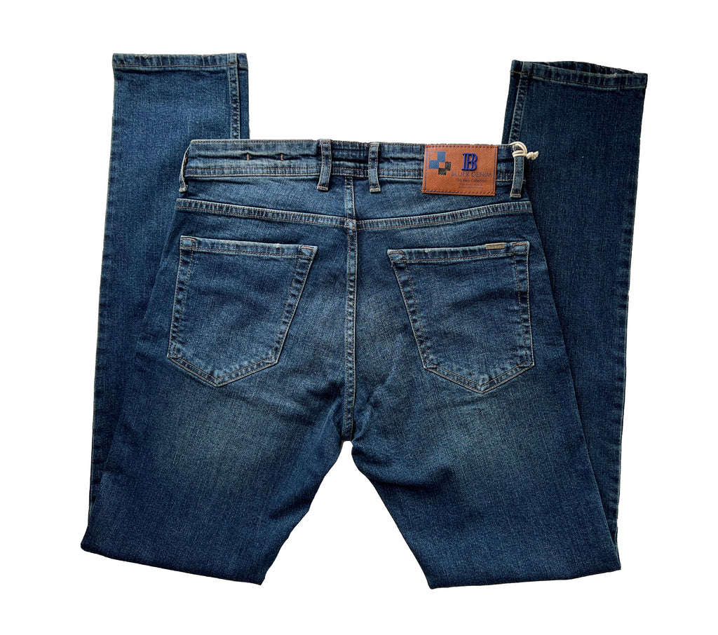 Men's Slim Fit Comfortable Jeans, Trousers- Crewe