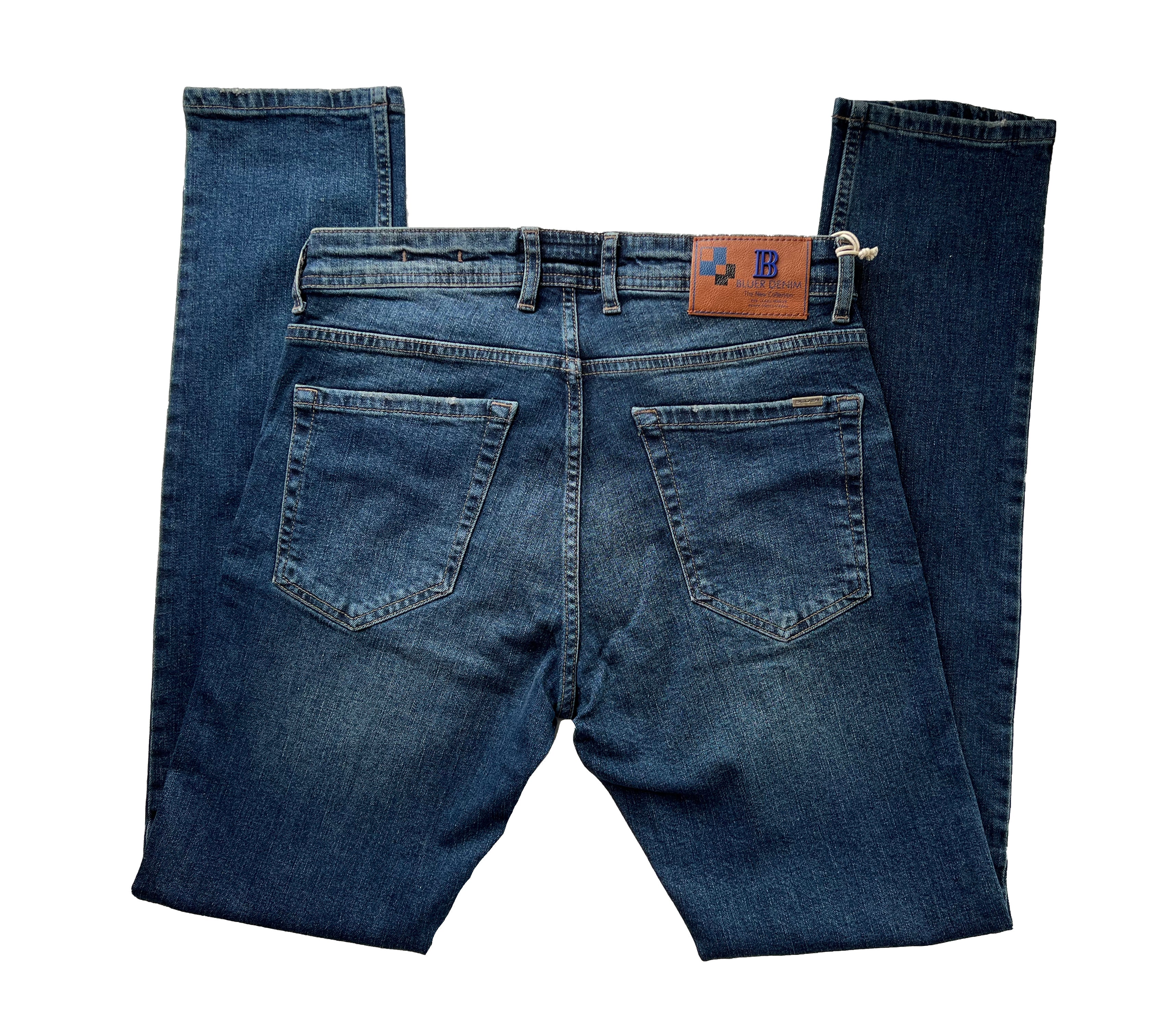Men's Slim Fit Comfortable Jeans, Trousers- Crewe