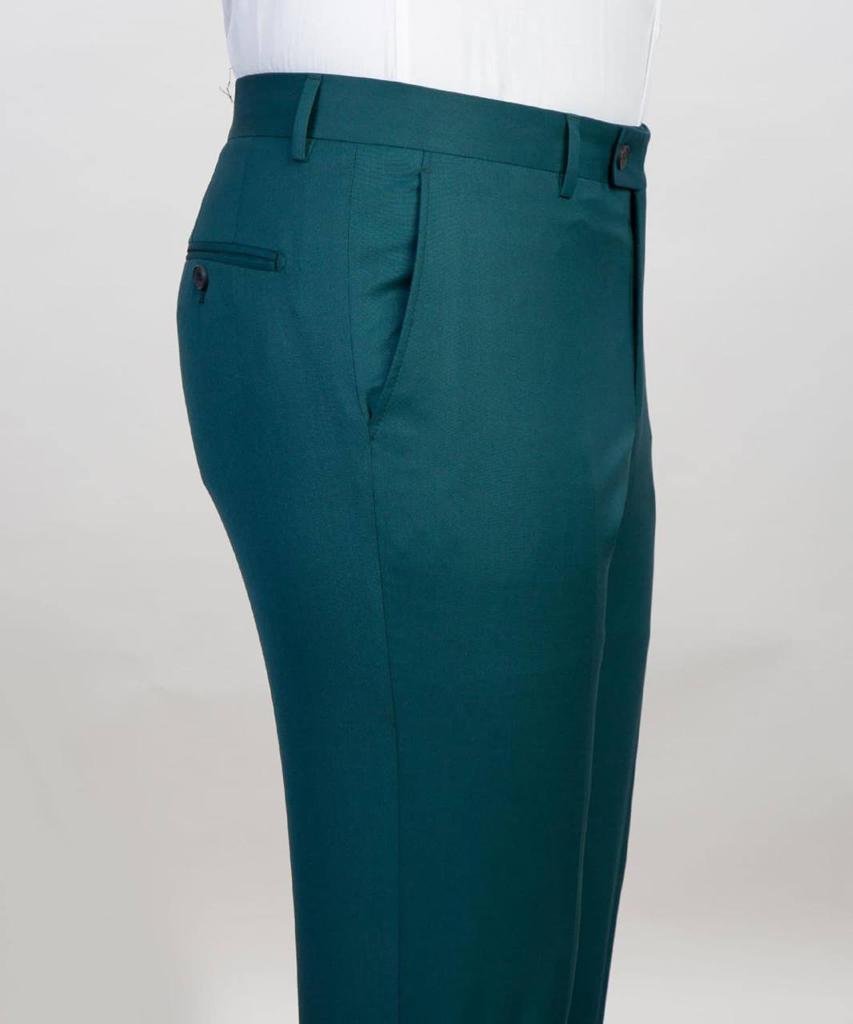 Costume pour homme, 2 pièces, croisé, vert, revers en pointe, conçu pour un look élégant, TPL