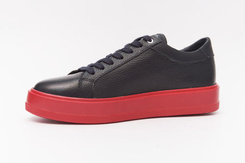 Lässige handgefertigte Herrenschuhe aus echtem Leder 9744 Marineblau