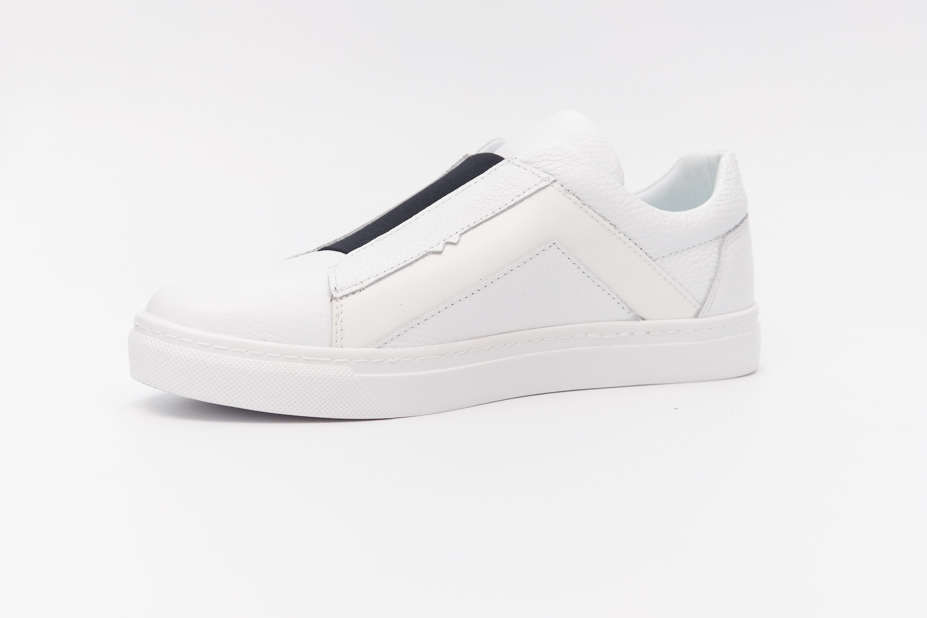 Lässige, handgefertigte, bequeme Herrenschuhe aus echtem Leder 9899 Weiß