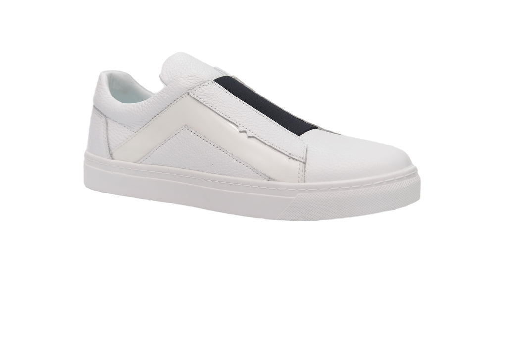 Casual, Handmade, Comfortable, Genuine Leather Mens Shoes 9899 White
